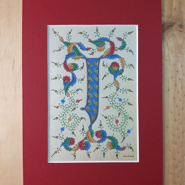 Illuminated letter J personal creation