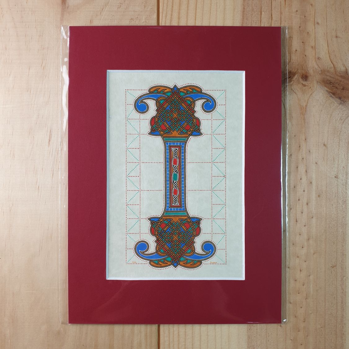 Illuminated letter I Franco-Saxon style