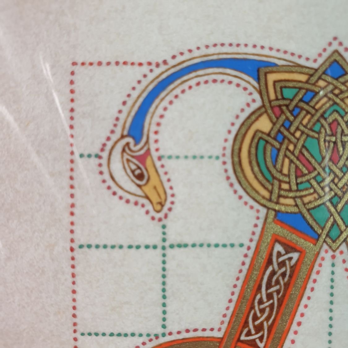 Illuminated letter A in French-Saxon style