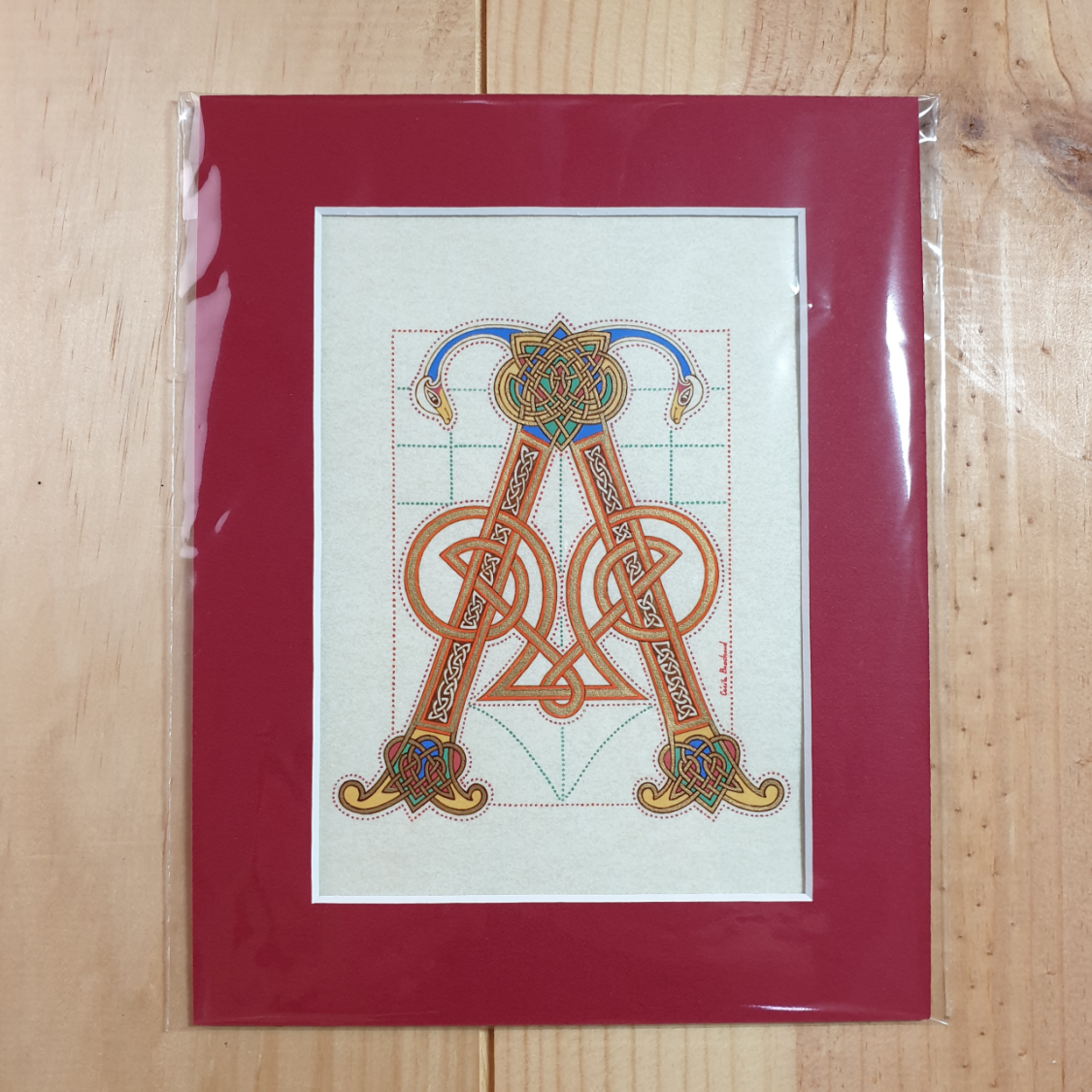 Illuminated letter A in French-Saxon style