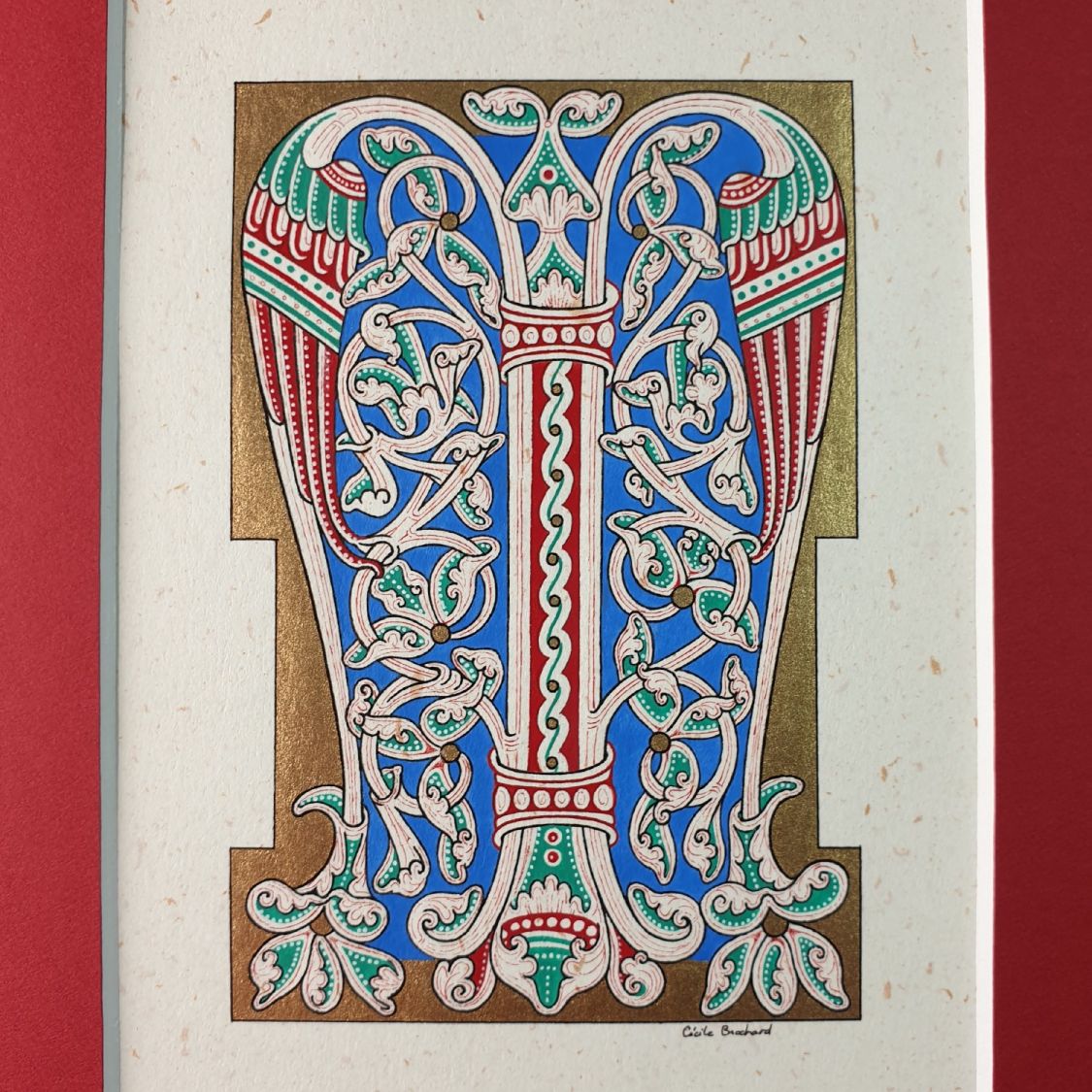 Illuminated letter M roman style