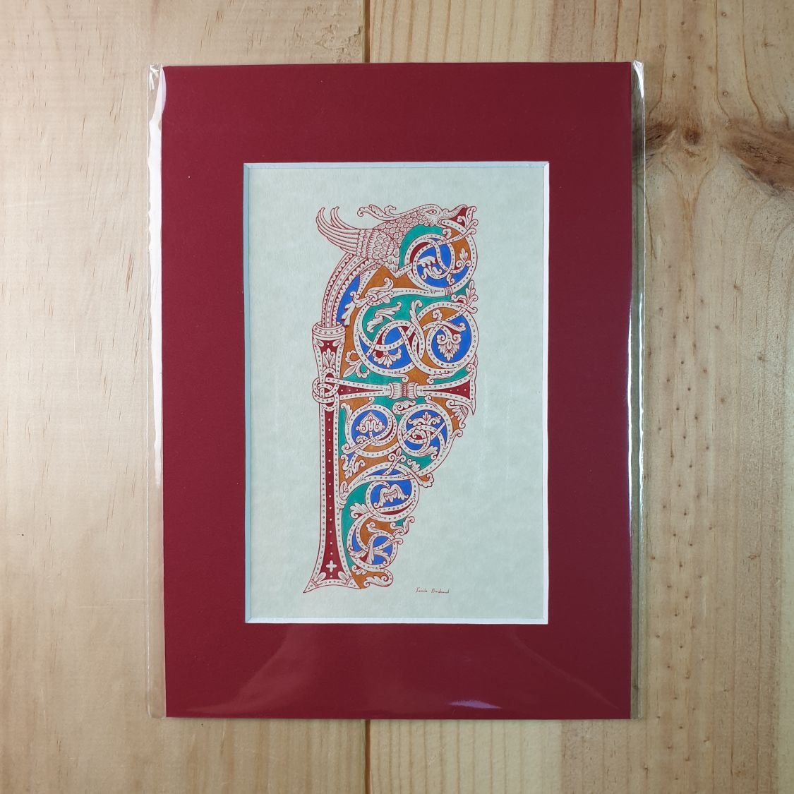 Illuminated letter F roman style