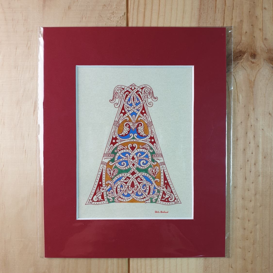 Illuminated letter A in Roman style