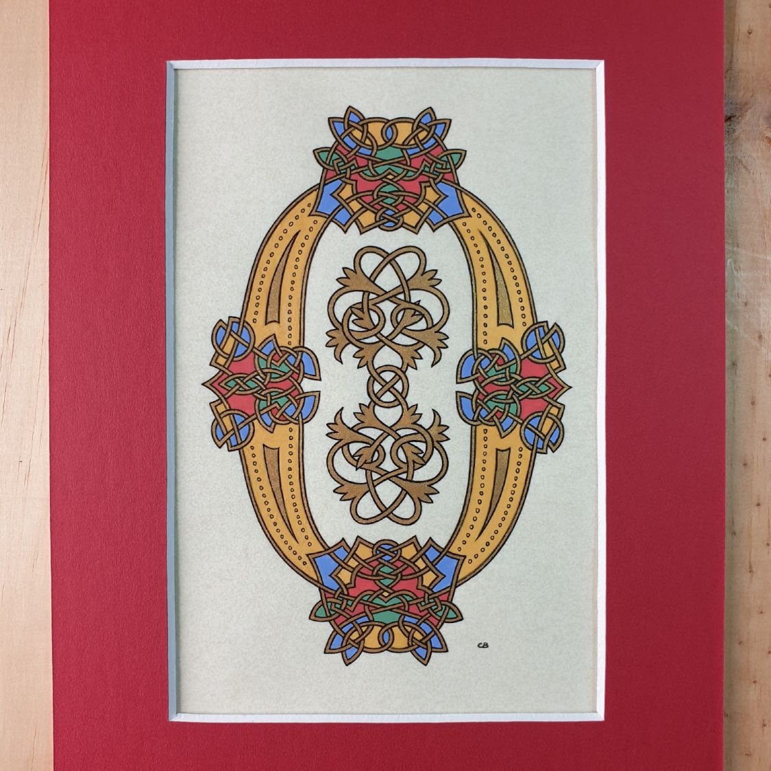 Illuminated letter O in Roman style