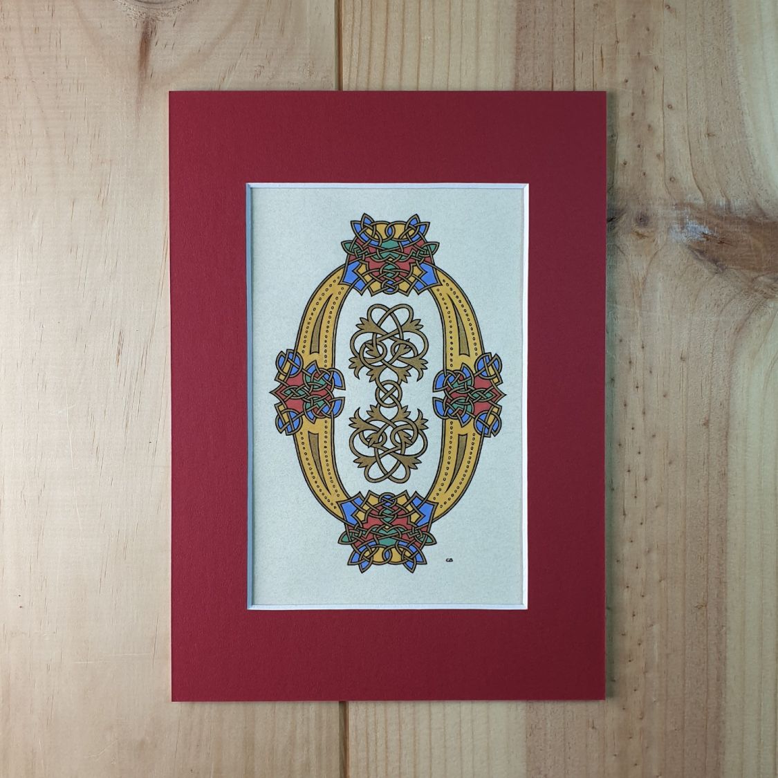 Illuminated letter O in Roman style