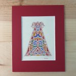 Illuminated letter A in Roman style